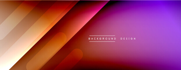 Dynamic lines abstract background. 3D shadow effects and fluid gradients. Modern overlapping forms