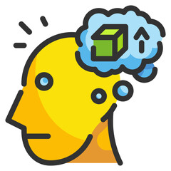 imagination line icon