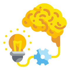 brainstrom flat icon