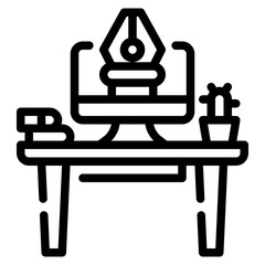 desk line icon