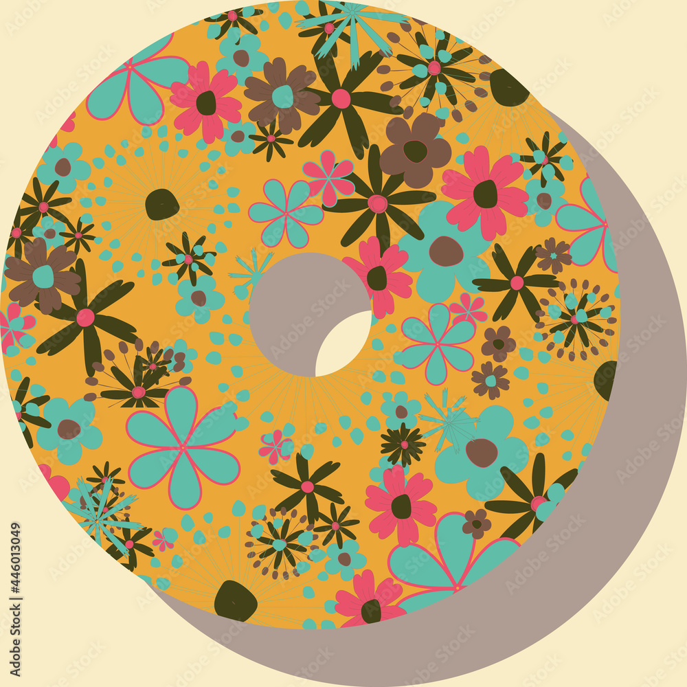 Poster letter o from the alphabet vector seamless repeat pattern print background
