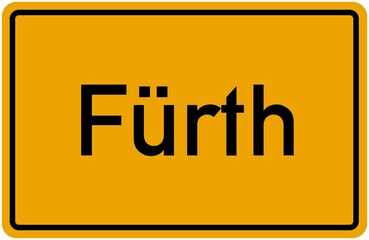 Village Sign Of Fürth