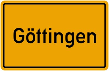Village Sign Of Göttingen