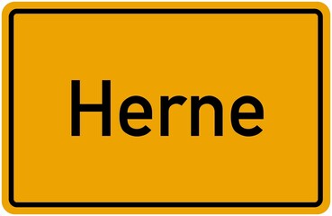Village Sign Of Herne