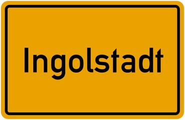 Village Sign Of Ingolstadt