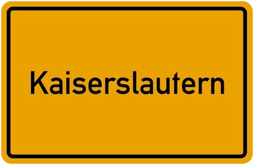 Village Sign Of Kaiserlautern