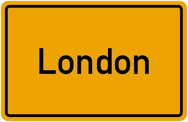 Village Sign Of London