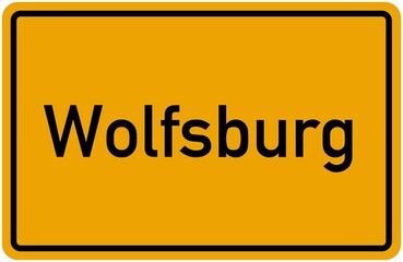 Village Sign Of Wolfsburg