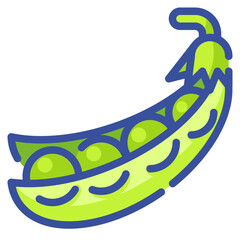 Fototapeta premium pea line icon
