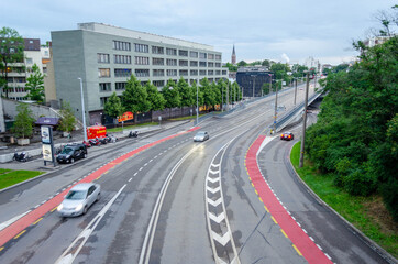 Fototapeta na wymiar Heuwaage-Viadukt, Basel, Schweiz