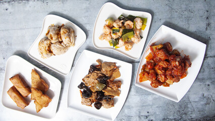 Chinese cuisine dishes