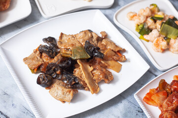 Chinese cuisine dishes