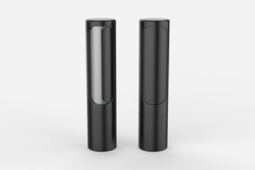 Animal Pet Hair Removal Tool Double-Sided Lint Brush with Self-Cleaning Base Removes Dog Cat Fur from Clothing. 3d illustration