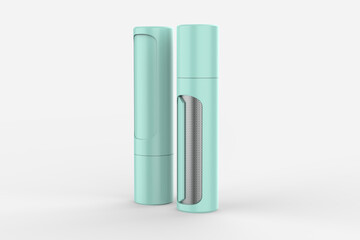 Animal Pet Hair Removal Tool Double-Sided Lint Brush with Self-Cleaning Base Removes Dog Cat Fur from Clothing. 3d illustration