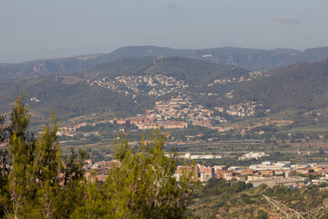 Villages from the mountains of Collcerola, Barcelona
