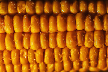 hot boiled corn cob fresh vegetable diet background