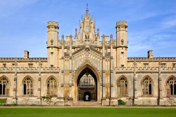 Fototapeta na wymiar St John's College Buildings - Cambridge - United Kingdom