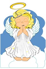girl angel cartoon