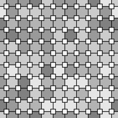 Seamless square tile vibrant contrast gray and white pattern vector background