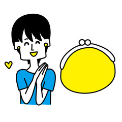 お財布に優しいことを喜ぶ女性