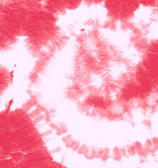 Psychedelic Trippy Kaleidoscope Hippie.  Tiedye Swirl Artwork. Pink Kaleidoscope Hippie. Batik 1960s Background. Apparel Kaleidoscope Hippie.  Cool Circular Dye Print. 70s Dress.