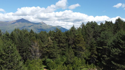 Aerial photo of beautiful location in the Spanish Pyrenees.