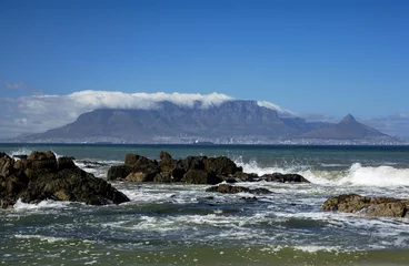 Papier Peint photo Montagne de la Table Table Mountain - Cape Town in South Africa