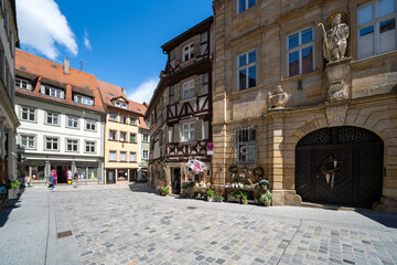 Bamberg, Brückenrathaus, Altstadt, Bayern, Deutschland, Regnitz, Klein Venedig, Geyerswörthsteg, Historische Altstadt