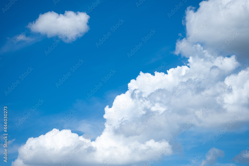 Wall mural beautiful blue sky clouds for background.