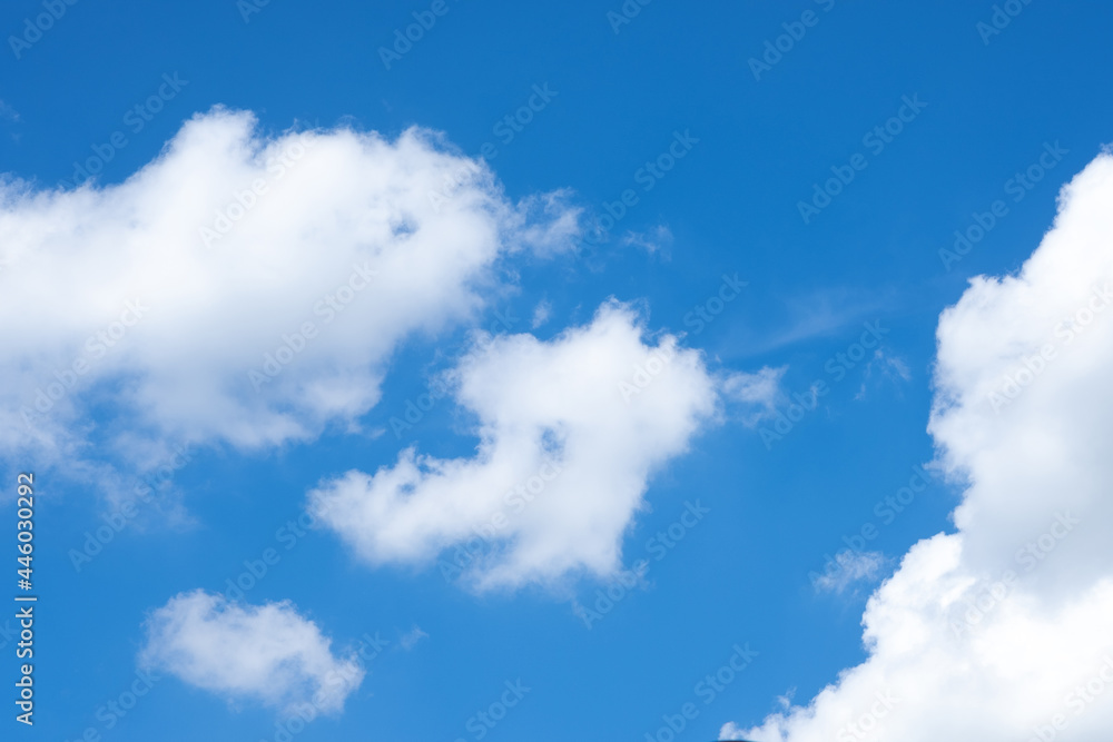 Wall mural beautiful blue sky clouds for background.