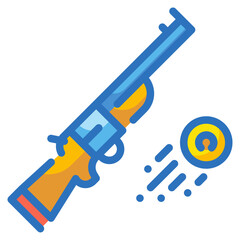 shooting line icon