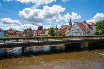 Bamberg, Brückenrathaus, Altstadt, Bayern, Deutschland, Regnitz, Klein Venedig, Geyerswörthsteg,...