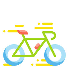 cycling flat icon