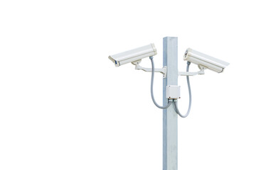 CCTV Camera on white background