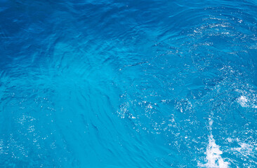 texture of blue clear sea water