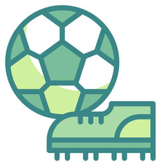 football blue line icon