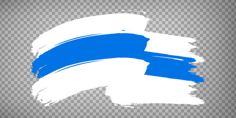 Fototapeta premium Flag Canton of Zug brush strokes. Waving Flag of Zug on transparent background for your web site design, app, UI. Switzerland. EPS10.