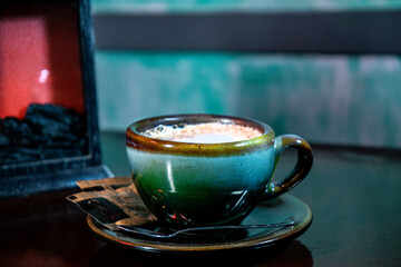 cup of coffee with milk