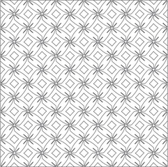 Vector pattern with symmetrical elements . Repeating geometric tiles from striped elements.
