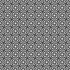 eamless vector pattern in geometric ornamental style. Black and white pattern.
