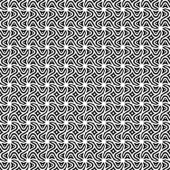 eamless vector pattern in geometric ornamental style. Black and white pattern.
