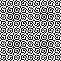 eamless vector pattern in geometric ornamental style. Black and white pattern.
