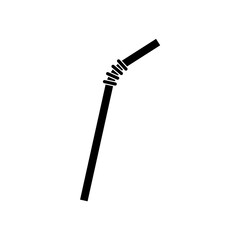 straw plastic isolated icon