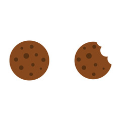 Chocolate chip cookie icon