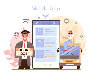 Travel agency services online service or platform. Transfer.