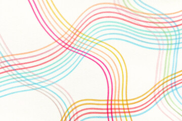 Close-up wavy lines on white paper, texture background