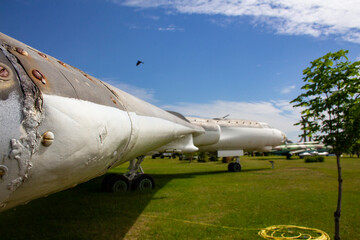 Tu-16 - Soviet heavy twin-engine jet multipurpose aircraft.  Exhibit of the Sakhorov Technical Park in Togliatti