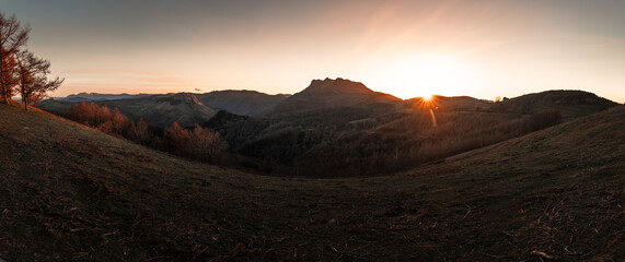 Look at Aiako Harriak three peaks at the Basque Country.