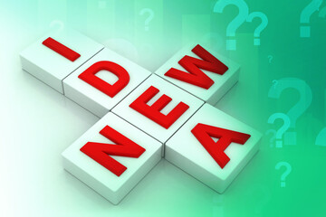 3d illustration Creativity idea concept