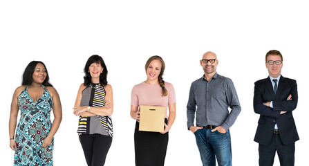 Obraz premium Diverse people set